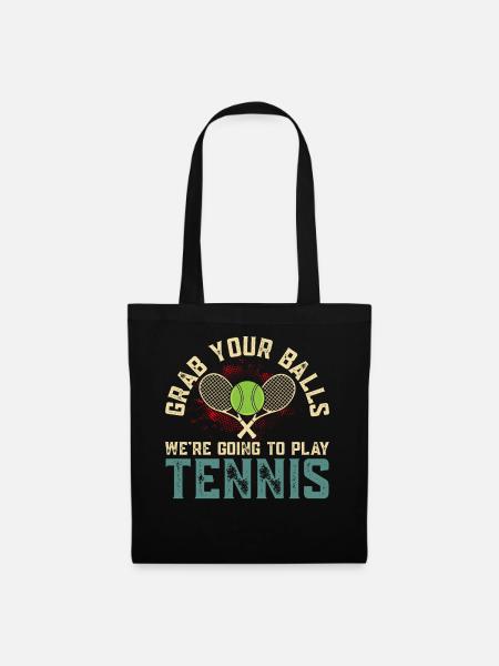 Tennis - Stoffbeutel - Schwarz