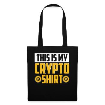 Crypto-monnaie - Sac en tissu - noir - Devant