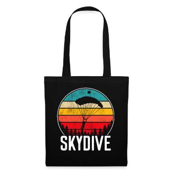 Skydive skydiving - Tote Bag - black - Front