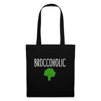 Broccoholic, funny vegan - Tote Bag - black - Front