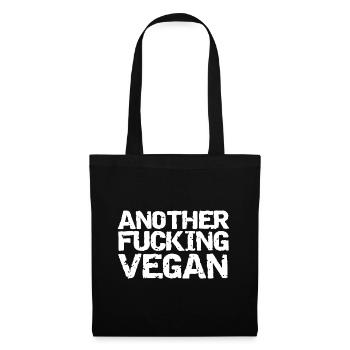 Funny Vintage Vegan Quote - Tote Bag - black - Front