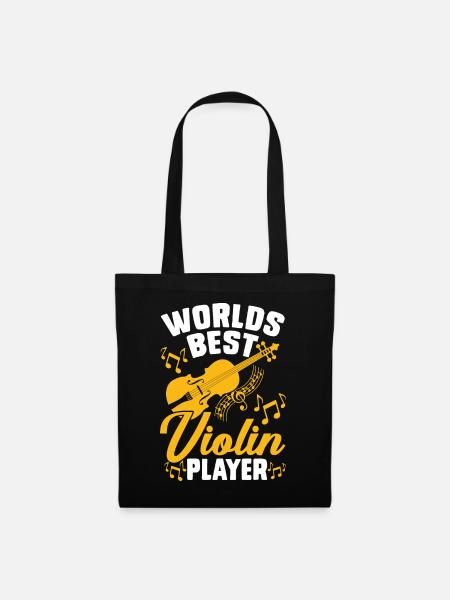 Violine Violinist - Stoffbeutel - Schwarz