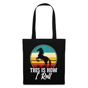 Horse Riding - Tote Bag - black - Front