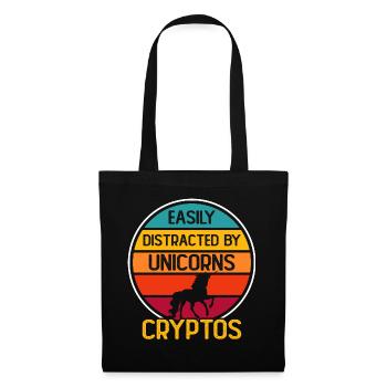 Crypto-monnaie - Sac en tissu - noir - Devant