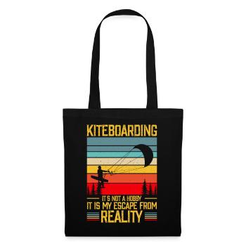 Kitesurf Kitesurfer Kiteboard Kitesurfing - Tote Bag - black - Front