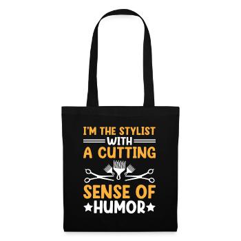 Friseur Friseur Hairapist Haarstyling Haare - Stoffbeutel - Schwarz - Vorne