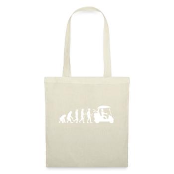 Golf Evolution Lustig | Golfer - Stoffbeutel - Natur - Vorne