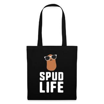 Spud Life Funny Potato Gift Food Humor Vegetable - Tote Bag - black - Front