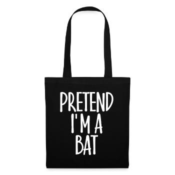 Easy Pretend I'm Bat Costume Gift - Tote Bag - black - Front