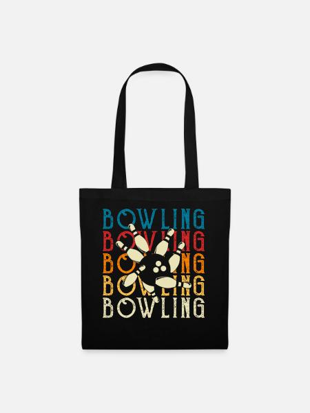 Bowling - Stoffbeutel - Schwarz