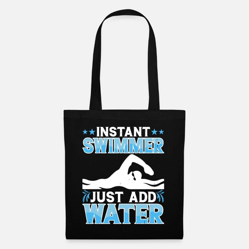 Schwimmen Schwimmer - Stoffbeutel - Schwarz