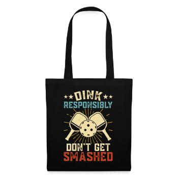 Pickleball - Sac en tissu - noir - Devant