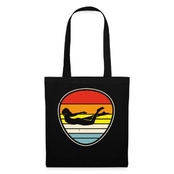 Flotteur de natation - Sac en tissu - noir - Devant