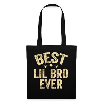 Meilleur petit frère - Sac en tissu - noir - Devant