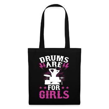 Batterie Batteur Batteur - Sac en tissu - noir - Devant