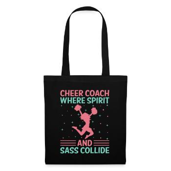 Cheerleading Coach Cheer Coach Cheerleader Cheer T - Tote Bag - black - Front