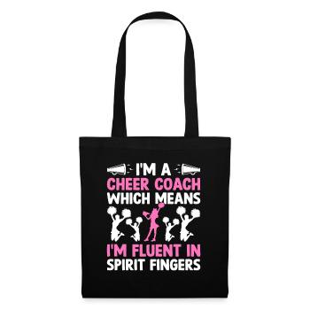 Cheerleading Coach Cheer Coach Cheerleader Cheer T - Stoffbeutel - Schwarz - Vorne