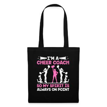 Cheerleading Coach Cheer Coach Cheerleader Cheer T - Sac en tissu - noir - Devant