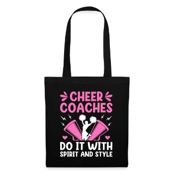 Cheerleading Coach Cheer Coach Cheerleader Cheer T - Tote Bag - black - Front