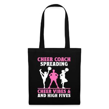 Cheerleading Coach Cheer Coach Cheerleader Cheer T - Stoffbeutel - Schwarz - Vorne