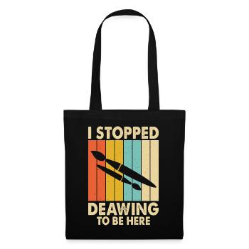 Artiste peintre - Sac en tissu - noir - Devant
