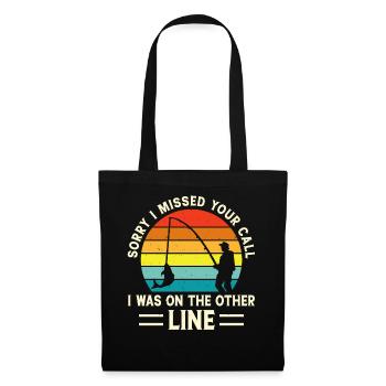 Pêche à la ligne Pêche - Sac en tissu - noir - Devant