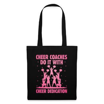 Cheerleading Coach Cheer Coach Cheerleader Cheer T - Stoffbeutel - Schwarz - Vorne