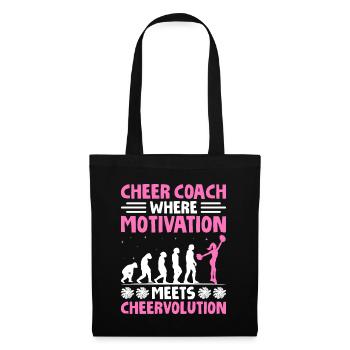 Cheerleading Coach Cheer Coach Cheerleader Cheer T - Tote Bag - black - Front