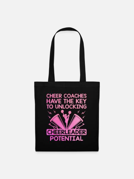 Cheerleading Coach Cheer Coach Cheerleader Cheer T - Sac en tissu - noir
