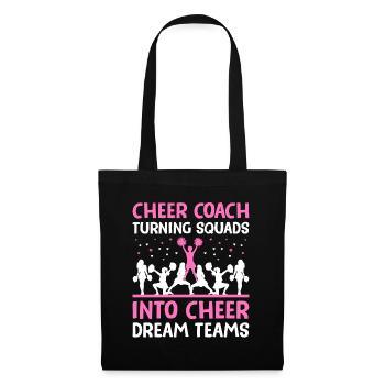 Cheerleading Coach Cheer Coach Cheerleader Cheer T - Stoffbeutel - Schwarz - Vorne