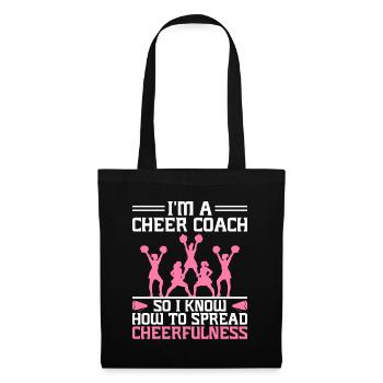 Cheerleading Coach Cheer Coach Cheerleader Cheer T - Sac en tissu - noir - Devant