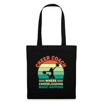 Cheerleading Coach Cheer Coach Cheerleader Cheer T - Sac en tissu - noir - Devant