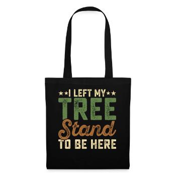 J’ai quitté mon arbre pour être ici - Sac en tissu - noir - Devant