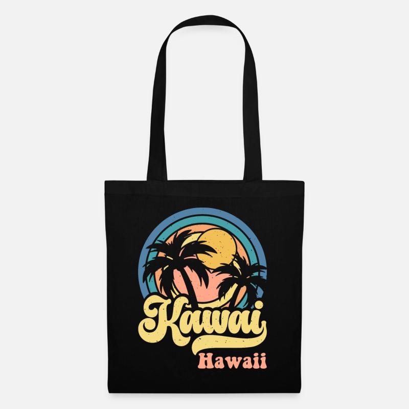 Hawaii - Stoffbeutel - Schwarz