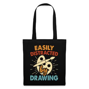 Artiste peintre - Sac en tissu - noir - Devant