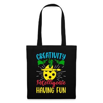 Artiste peintre - Sac en tissu - noir - Devant