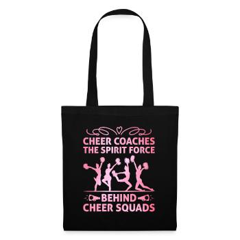 Cheerleading Coach Cheer Coach Cheerleader Cheer T - Stoffbeutel - Schwarz - Vorne