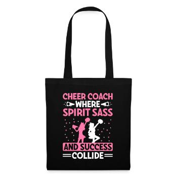 Cheerleading Coach Cheer Coach Cheerleader Cheer T - Tote Bag - black - Front