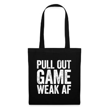 Retirer le jeu AF faible - Sac en tissu - noir - Devant