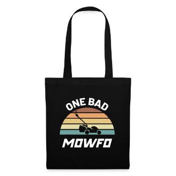 Un mauvais Mowfo drôle de jardinier tondeur de pelouse - Sac en tissu - noir - Devant
