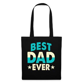 Meilleur papa - Sac en tissu - noir - Devant