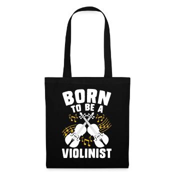Violoniste violoniste - Sac en tissu - noir - Devant