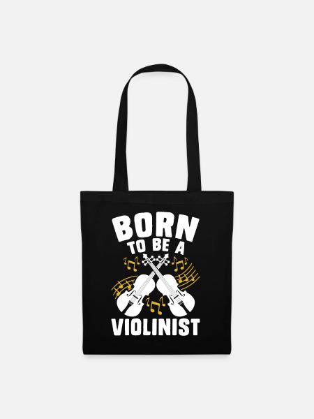 Violine Violinist - Stoffbeutel - Schwarz