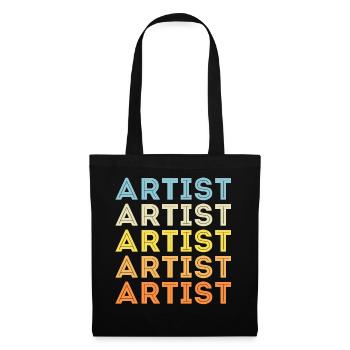 Artiste - Sac en tissu - noir - Devant