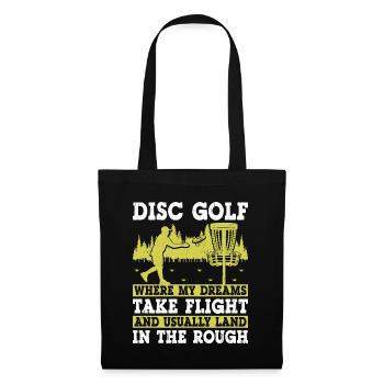 Disc Golf Player Disc Golfer Frisbee Player Par Pu - Sac en tissu - noir - Devant