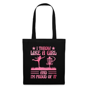 Disc Golf Player Disc Golfer Frisbee Player Par Pu - Sac en tissu - noir - Devant