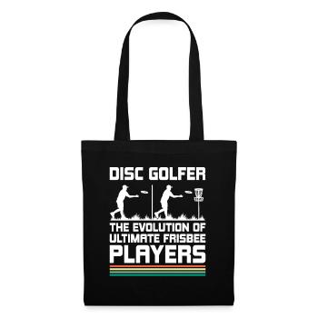 Disc Golf Spieler Disc Golfer Frisbee Spieler Par Pu - Stoffbeutel - Schwarz - Vorne