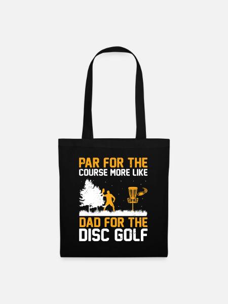 Disc Golf Player Disc Golfer Frisbee Player Par Pu - Stoffbeutel - Schwarz
