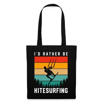 Kitesurf Kitesurfer Kiteboard Kitesurfing - Tote Bag - black - Front