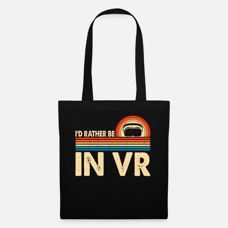 VR Virtuel Reality - Stoffbeutel - Schwarz